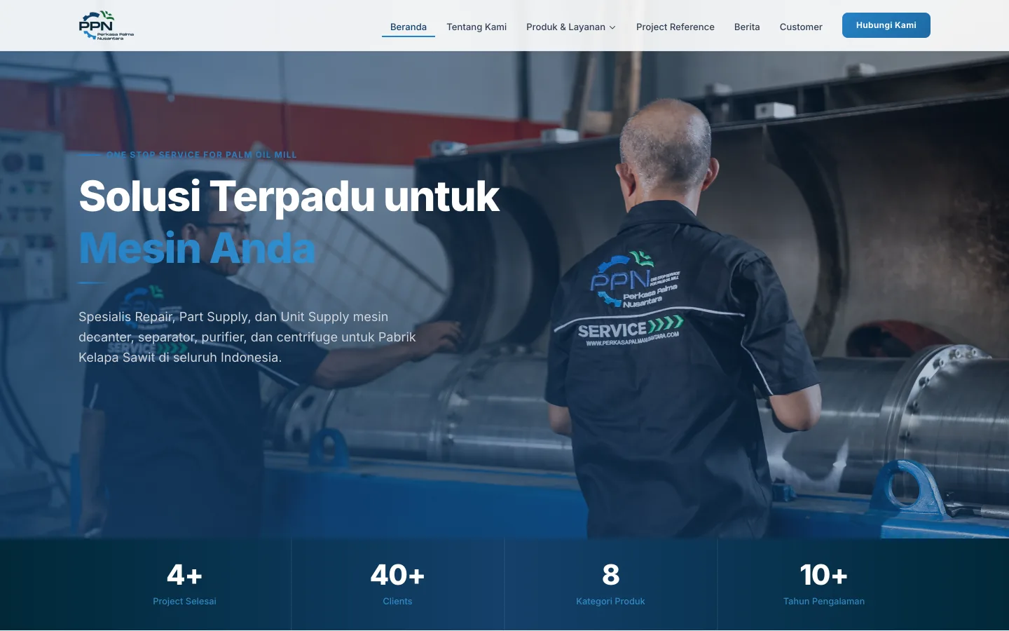Perkasa Palma Nusantara — website screenshot