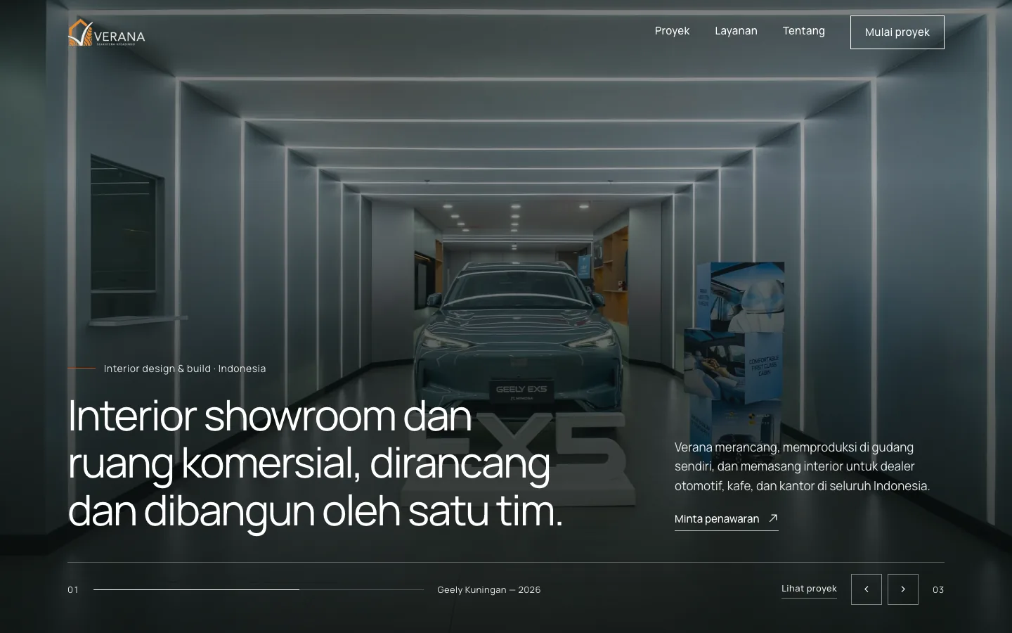 Verana — website screenshot